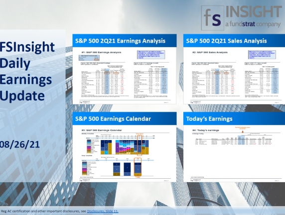 FSInsight 2Q21 Daily Earnings Update – 08/26/2021